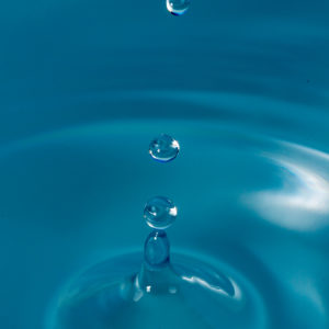Blue Water Droplets