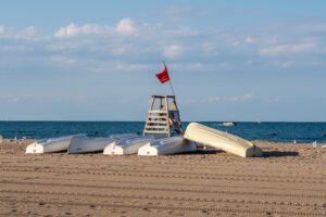 P3A Lake Michigan boats and lifeguard stand 5MB